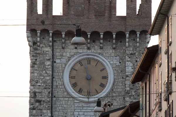 Brescia Italia Agosto 2018 Vista Dell Orologio Torre Della Pallata — Foto Stock