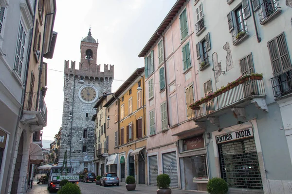 Брешіа Італія Серпня 2018 Вигляд Corso Giuseppe Garibaldi Torre Della — стокове фото