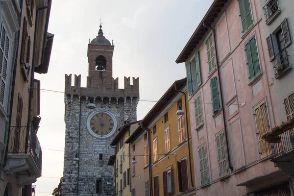 Brescia Olaszország 2018 Augusztus Brescia Óvárosában Található Torre Della Pallata — Stock Fotó