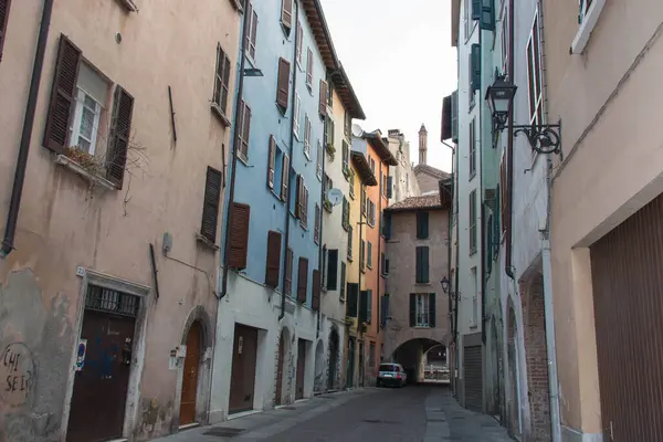 Brescia Italie 1Er Août 2018 Vue Sur Rue Typique Vieille — Photo