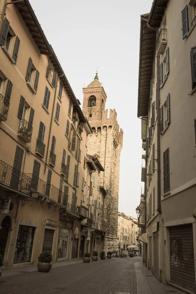 Brescia Olaszország 2018 Augusztus Corso Giuseppe Garibaldi Torre Della Pallata — Stock Fotó