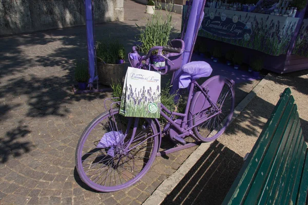 2018 Italy Valeggio Sul Mincio May 2018 View Lavender Stall — 스톡 사진