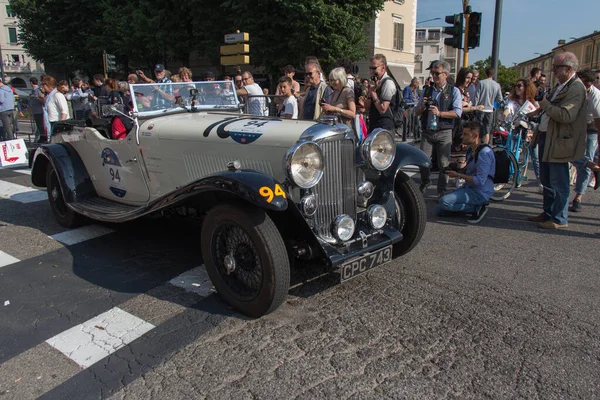 Брешиа Италия Мая 2018 Года Lagonda Rapide 1934 Старый Гоночный — стоковое фото