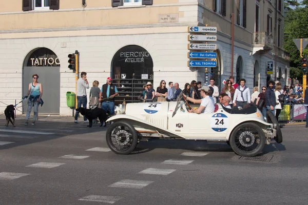 Brescia Italia Mayo 2018 Bugatti Brescia 1925 Viejo Coche Carreras — Foto de Stock