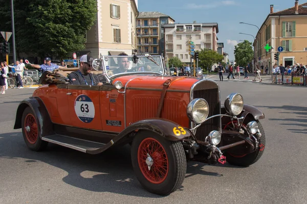 Brescia Italië Mei 2018 Chrysler 1929 Een Oude Raceauto Rally — Stockfoto