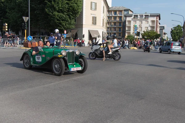 Брешиа Италия Мая 2018 Mgpb 1935 Старый Гоночный Автомобиль Ралли — стоковое фото