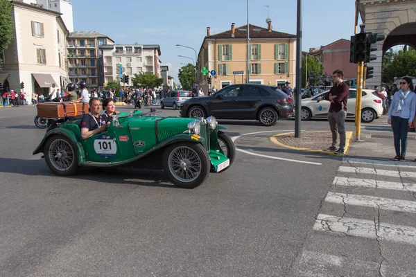 Brescia Italy May 2018 Mgpb 1935 Old Racing Car Rally — Stock Photo, Image