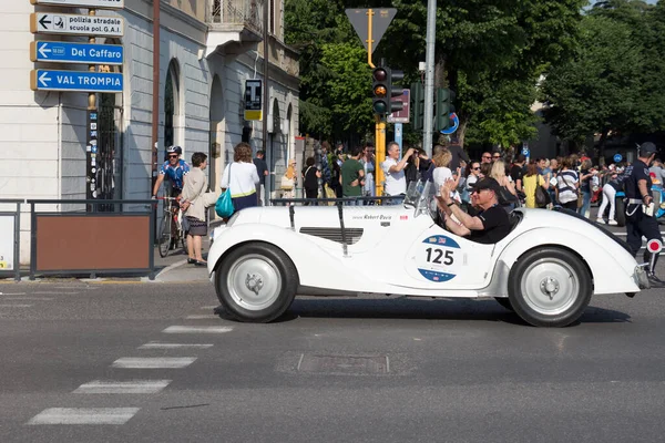 Brescia Itália Maio 2018 Bmw 328 1938 Carro Corrida Antigo — Fotografia de Stock