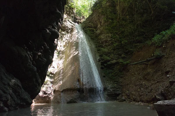 Het Uitzicht Waterval Van Monticelli Brusati Lombardije Italië — Stockfoto