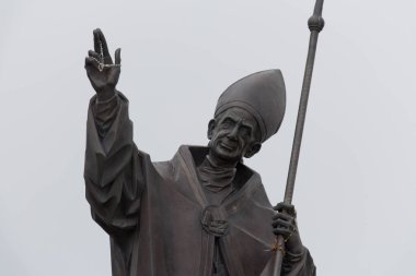 İtalya, Lombardiya - 22 Temmuz 2018: 22 Temmuz 2018 tarihinde İtalya 'da, Monte Guglielmo' da Papa VI..