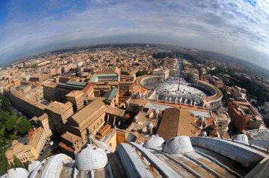 Roma cityscape, Saint Peter's Meydanı Vatikan '. Roma, İtalya.