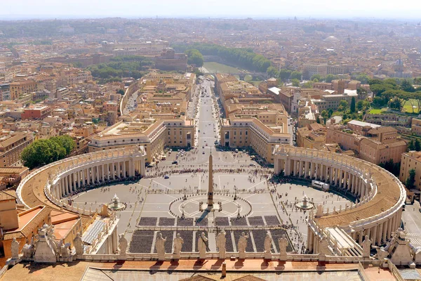 Vatikan da Saint peter's Meydanı. Roma, İtalya. — Stok fotoğraf