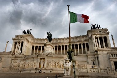 Victor Emmanuel II (sunak vatanın) Piazza Venezia, Rome, İtalya Ulusal Anıt adanmış