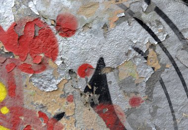 Antik duvar, arka plan, doku, eski püskü boya, eski çimento alçı