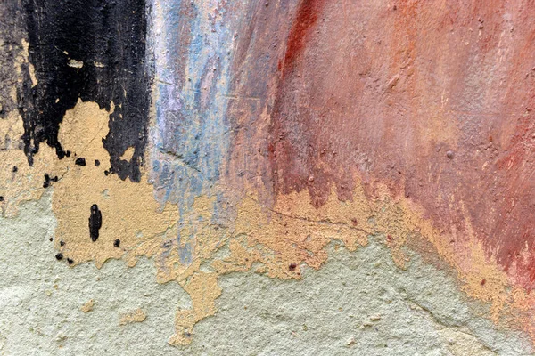 Ősi fal, háttér, textúra, kopott festék, régi cement vakolat — Stock Fotó