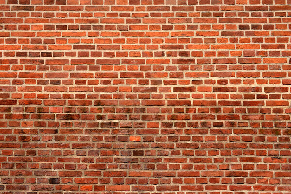 Старый кирпичный фон. Текстура фасадов зданий
