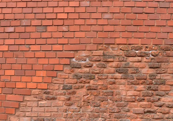 Fundo de parede de tijolo velho. Textura de fachadas de construção — Fotografia de Stock