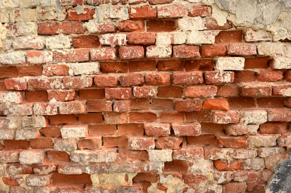Vieux fond de mur de briques. Texture des façades des bâtiments — Photo