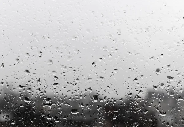 Gotas de água em vidro — Fotografia de Stock