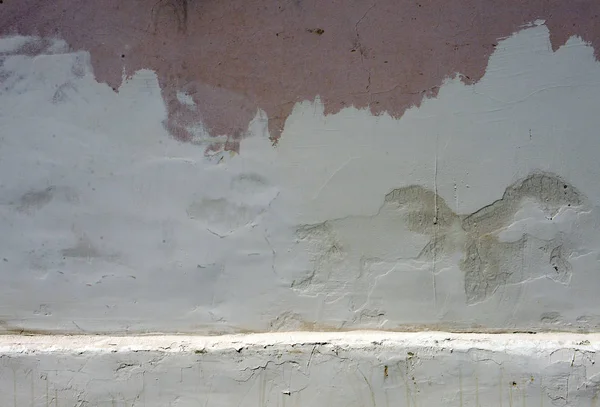 旧墙、 背景、 纹理、 石膏、 破旧油漆、 旧水泥石膏古老破旧漆, — 图库照片
