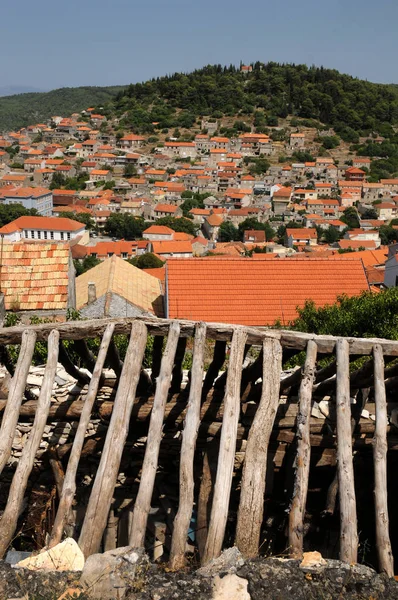 Små kroatiska stad stad Blato på ön Korcula, Kroatien — Stockfoto