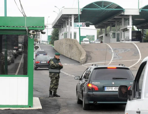 Heckpoint op de grens met Oekraïne en Polen — Stockfoto