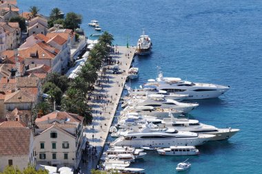 Hvar harbor, Hırvatistan.