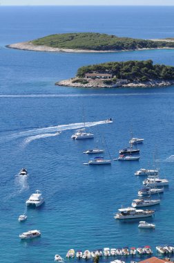 Hvar harbor, Hırvatistan.