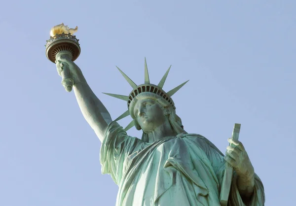 Szabadság-szobor, New York City, Ny, Amerikai Egyesült Államok. — Stock Fotó