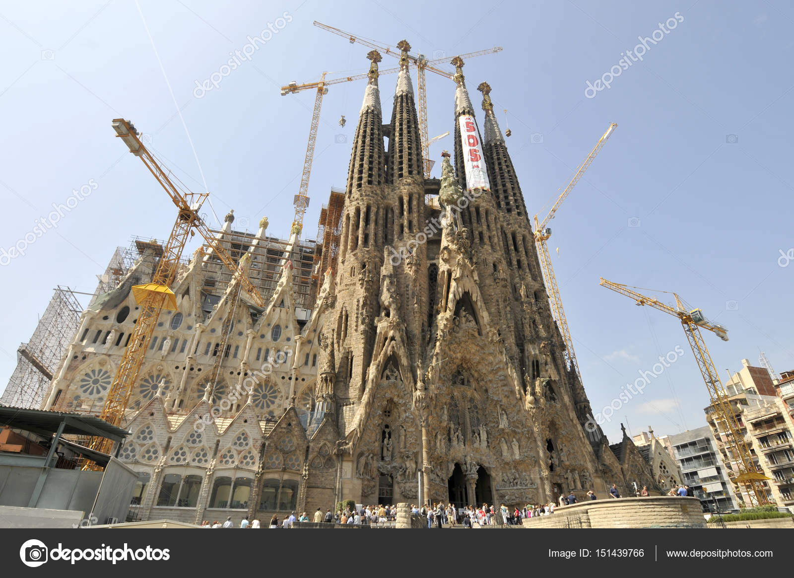 Cathedral of La Sagrada Familia. It is designed by architect Antonio ...