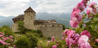 Castle in Vaduz, Liechtenstein clipart