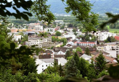 Vaduz, Liechtenstein Üstten Görünüm. 