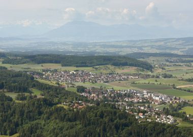 Stallikon, Sellenbren, Bonstetten Köyü yakınındaki Zürih, İsviçre, 