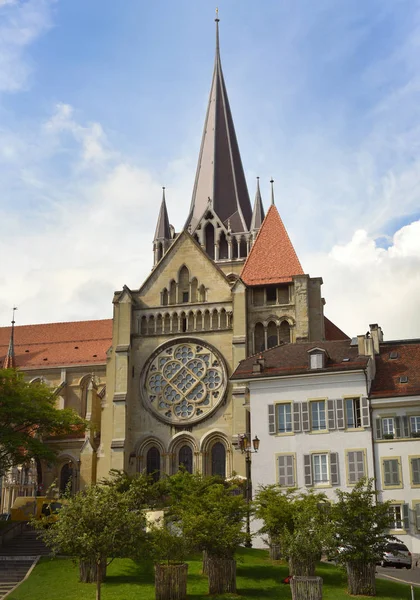 Catedral de Notre Dame en Lausana, Suiza — Foto de Stock