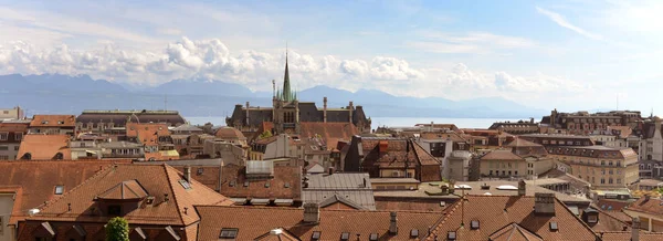Lausanne panorama ile Saint-Francois Kilisesi, İsviçre