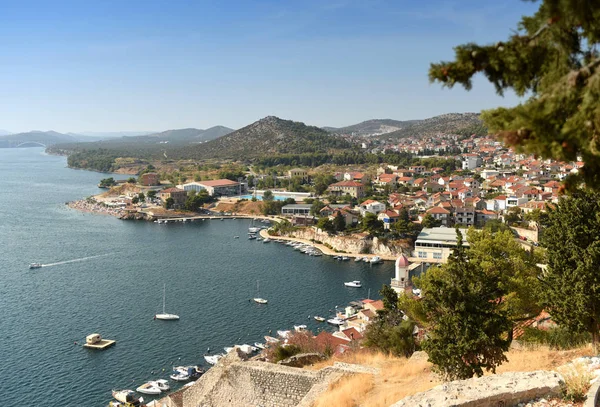 Sibenik cityscape, Hırvatistan. Sibenik