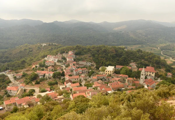 Casco antiguo Lastovo en la isla de Lastovo, Croacia — Foto de Stock