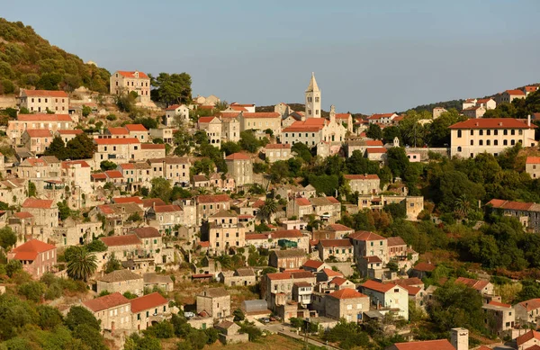 Gamla staden Lastovo på ön Lastovo, Kroatien — Stockfoto