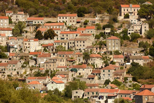 Ciudad vieja de Lastovo, isla de Lastovo, Croacia — Foto de Stock