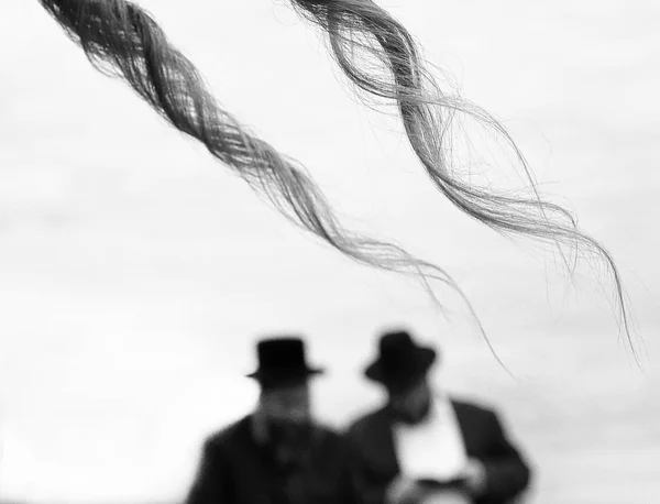 Ortodoks Yahudi Dua Yahudiler Yahudilik Hasidim — Stok fotoğraf