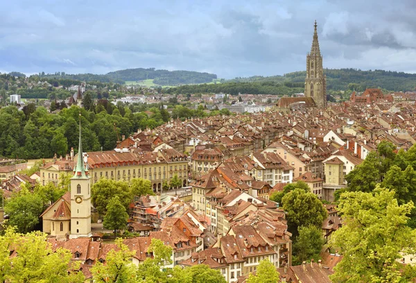 Міський пейзаж Берн столиці Швейцарії, — стокове фото