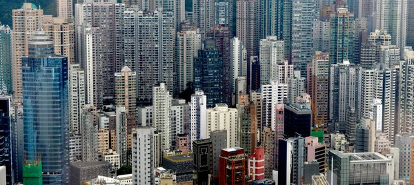 Hong Kong appartementencomplex — Stockfoto