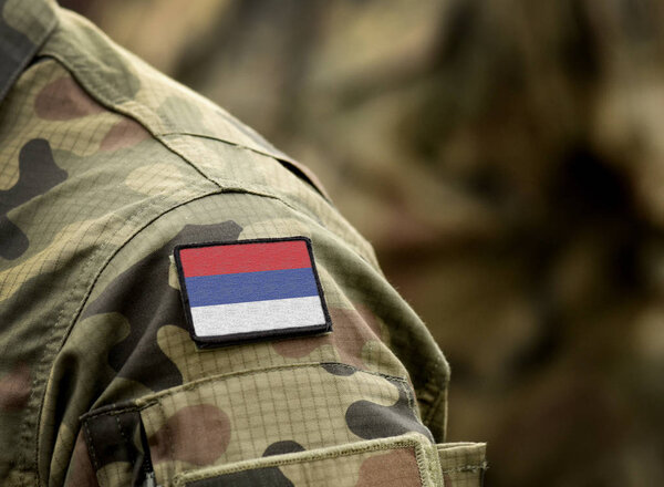 Флаг Республики Сербской на военной форме
. 