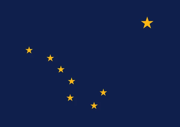 Flag of Alaska. Flag of the State of Alaska,
