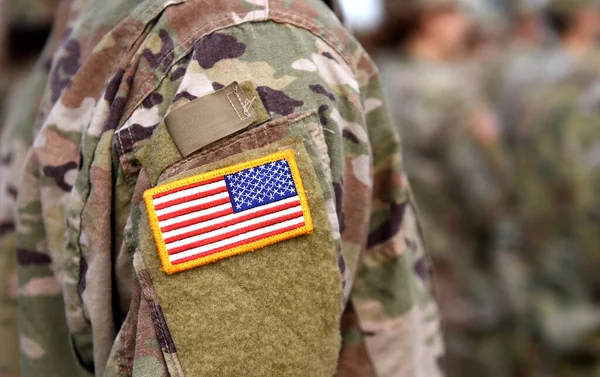 Ημέρα Μνήμης Ημέρα Βετεράνων Αμερικανός Στρατιώτης Στρατός Των Ηπα Στρατιωτικές — Φωτογραφία Αρχείου