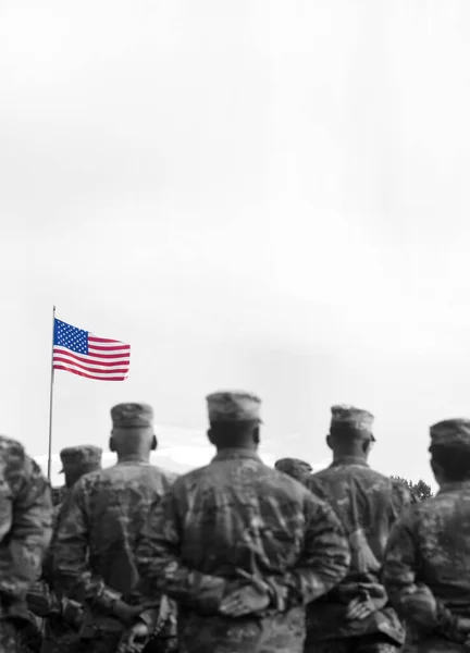 Minnesdag Veterandagen Amerikanska Armén Militära Styrkor Från Förenta Staterna Tomt — Stockfoto