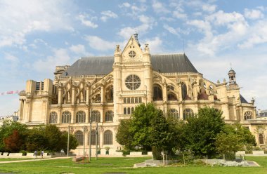 Paris, Fransa 'daki Aziz Eustache Kilisesi (Leglise Saint-Eustache)