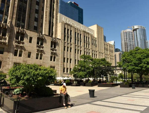 Chicago Eua Junho 2018 Chicago Tribune Building Chicago Illinois — Fotografia de Stock