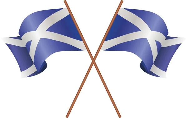 Two flag of Scotland — Stock Vector