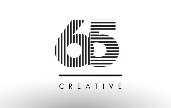 Logo Tasarım 65 siyah ve beyaz satır sayısı. — Stok Vektör